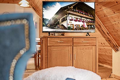 Wohnbereich mit Fernseher