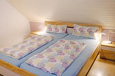 Zweites Schlafzimmer mit Doppelbett