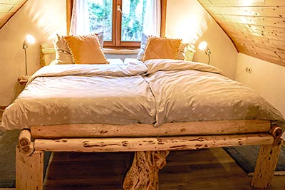 Schlafzimmer im Dachspitz